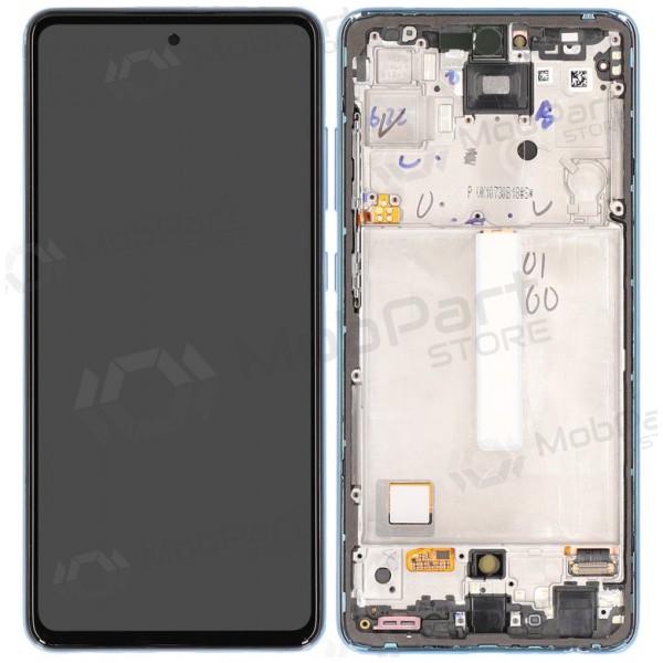 Samsung Galaxy A52 οθόνη (μπλε) (με πλαίσιο) (γνήσιο)