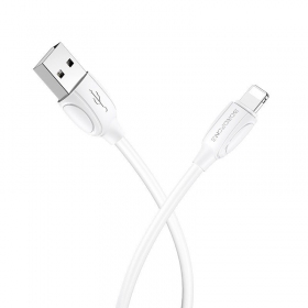Καλώδιο Lightning Borofone BX19 USB-A σε Lightning 1 m λευκό