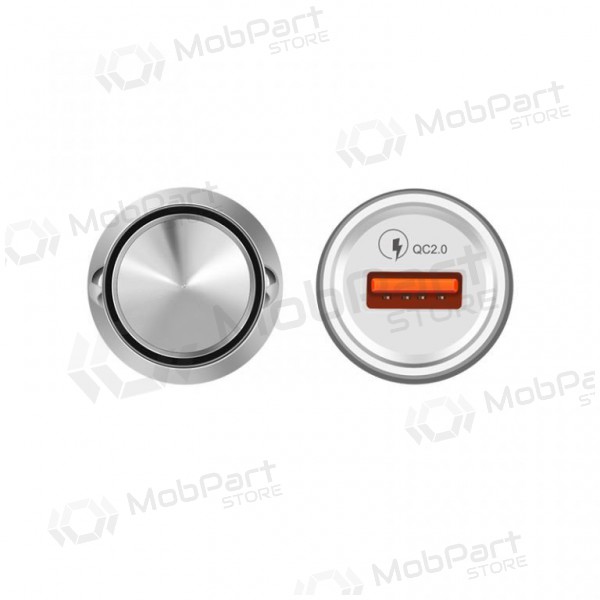 Φορτιστης αυτοκινητου HOCO Z4 QuickCharge (5V 2.1A) (ασήμι)