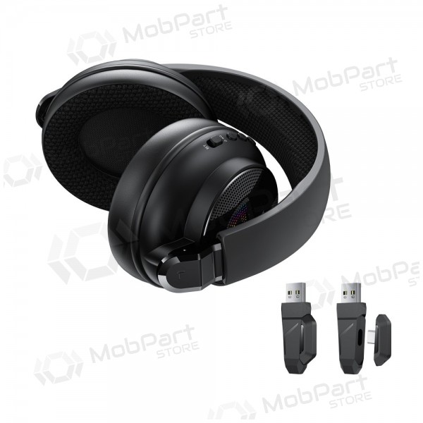 Ασύρματα ακουστικά Acefast H15 Gaming over-ear με μικρόφωνο USB-C μαύρα