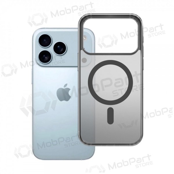 Θήκη Apple iPhone 17 Pro Max, 18 Pro Max - 3mk Frosty MagCase (μαύρο)