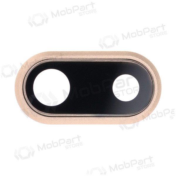 Apple iPhone 8 Plus τζαμάκι κάμερας (χρυσαφένιος) (με πλαίσιο)