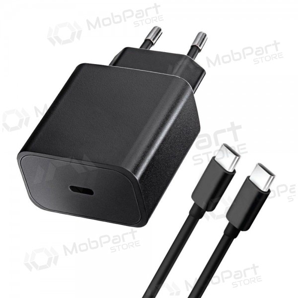 Φορτιστής τηλεφώνου Blue Star 20 W USB-C με καλώδιο USB-C μαύρο