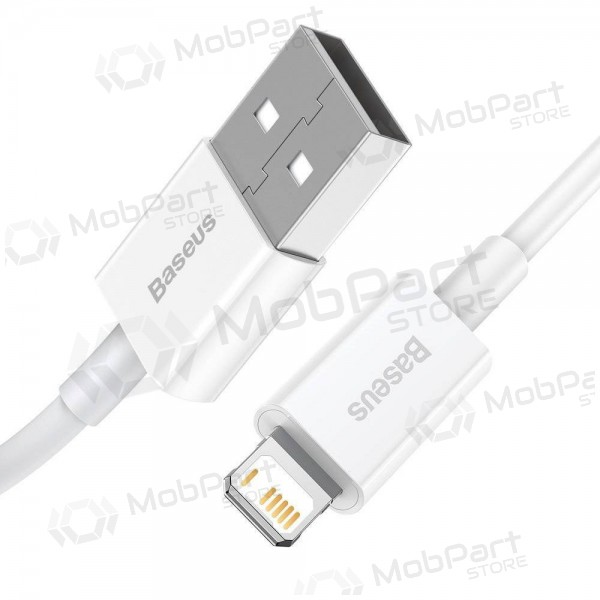 USB καλώδιο Baseus Superior Lightning 2.4A 0.25m (άσπρο) CALYS-02