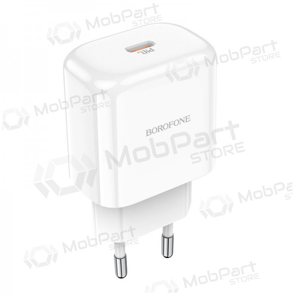 Φορτιστής Borofone BN3 Type-C QC 3.0, PD 2.0 20W (άσπρο)