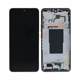 Οθόνη Xiaomi 12T, 12T Pro (μαύρη) (με πλαίσιο) (γνήσια)
