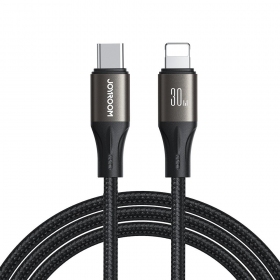 USB καλώδιο Joyroom SA25-CL3 USB-C to Lightning 30W 1.2m μαύρος
