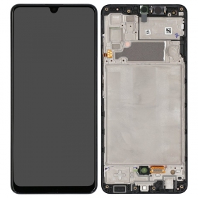 Samsung Galaxy A32 4G οθόνη (μαύρο) (με πλαίσιο) (γνήσιο)