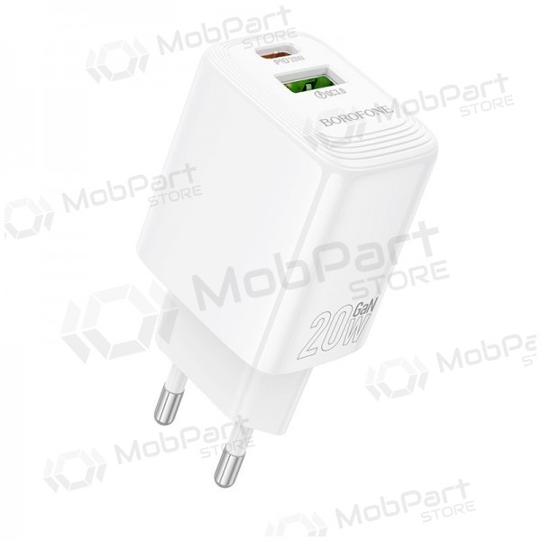 Φορτιστής Borofone BN27 20W USB-C/USB-A άσπρο