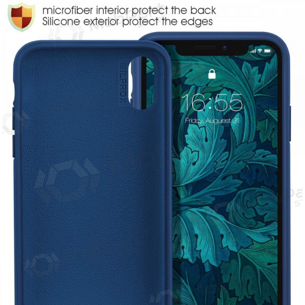 Θήκη Apple iPhone 13 mini - Liquid Silicone 1.5mm (σκούρο μπλε)