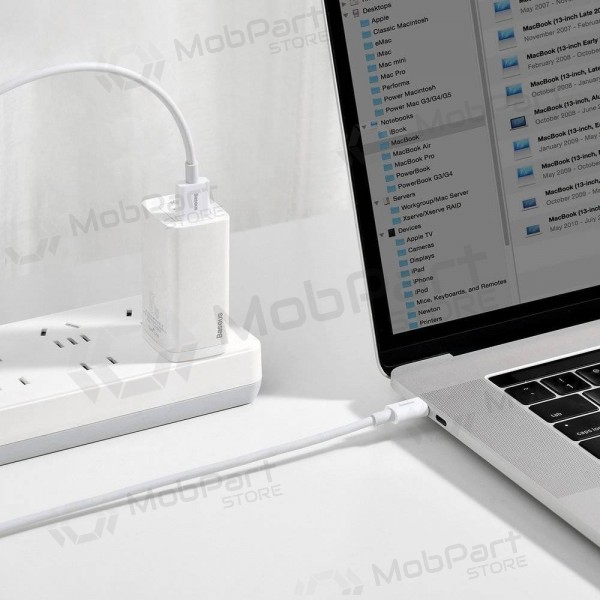 USB καλώδιο Baseus Superior iš USB į Type-C 66W 2.0m άσπρο CATYS-A02