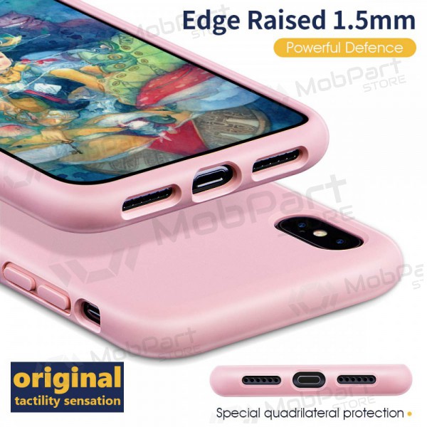 Θήκη Apple iPhone 13 mini - Liquid Silicone 1.5mm (ροζ)