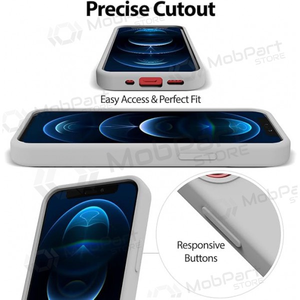 Θήκη Apple iPhone 12 Pro Max Mercury - Silicone Case (χρώμα πέτρας)