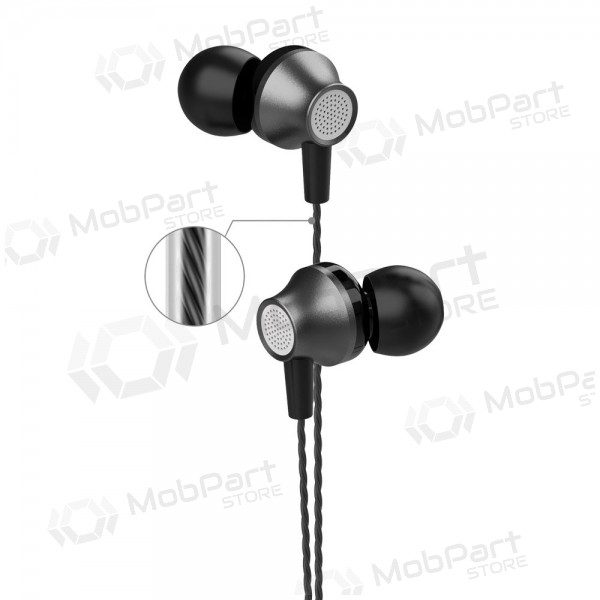 Handsfree ακουστικα Devia Metal In-Ear 3,5mm (μαύρος)