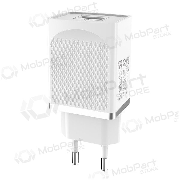 Φορτιστής HOCO C42A Vast power QC3.0 USB 18W (3.6V-6.5V/3A, 6.6V-9V/2A, 9.1V-12V/1.5A) (άσπρο)