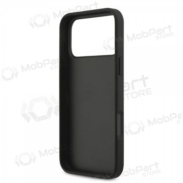 Θήκη Apple iPhone 17 Pro Max - Guess PU 4G Metal Logo (γκρι)