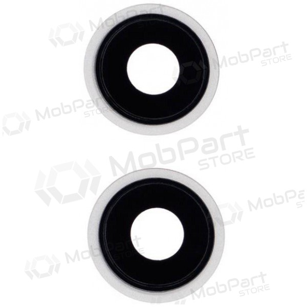 Apple iPhone 13 τζαμάκι κάμερας (2τεμ) (άσπρο) (με πλαίσιο)