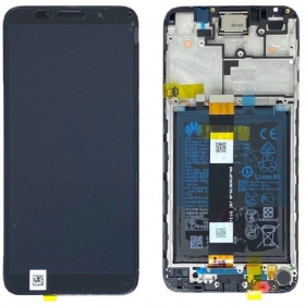Huawei Y5p 2020 οθόνη (μαύρος) (με πλαίσιο και μπαταρία) (service pack) (γνησια)