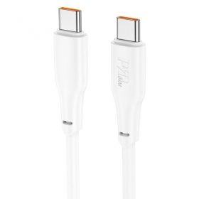 Καλώδιο USB-C Hoco X93 USB-C σε USB-C 1 m 100 W λευκό