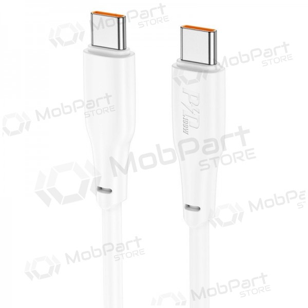 Καλώδιο USB-C Hoco X93 USB-C σε USB-C 1 m 100 W λευκό