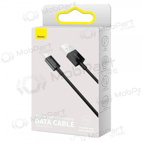 Καλώδιο USB Baseus Superior microUSB 2A 2.0m (μαύρο) CAMYS-A01