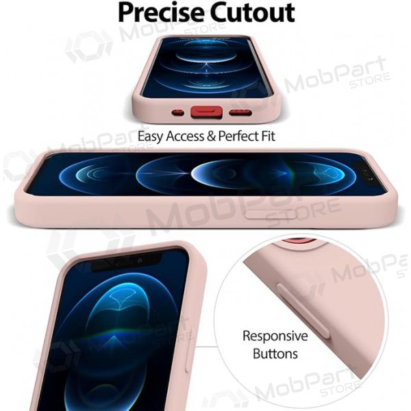 Θήκη Apple iPhone 12 Pro Max Mercury - Silicone Case (ροζ άμμου)