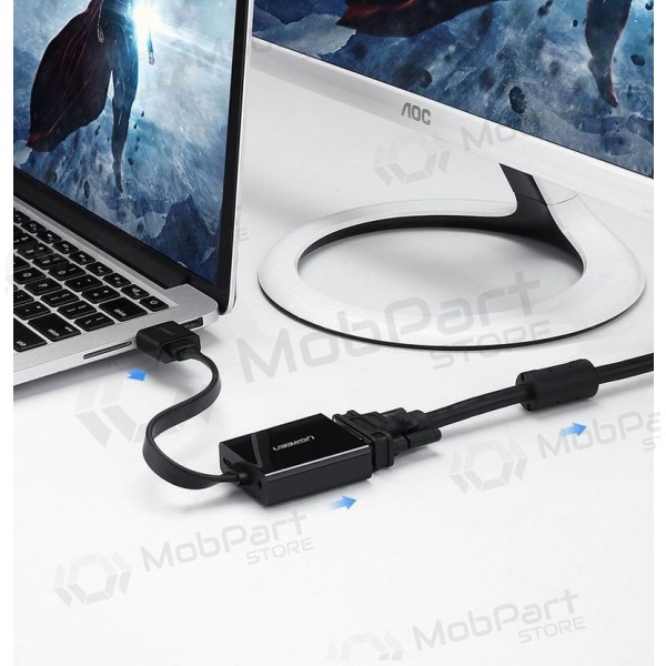 Προσαρμογέας Ugreen MM103 HDMI σε VGA μαύρος
