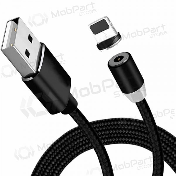 USB καλώδιο Magnetic Lightning 1.0m (μαύρος)
