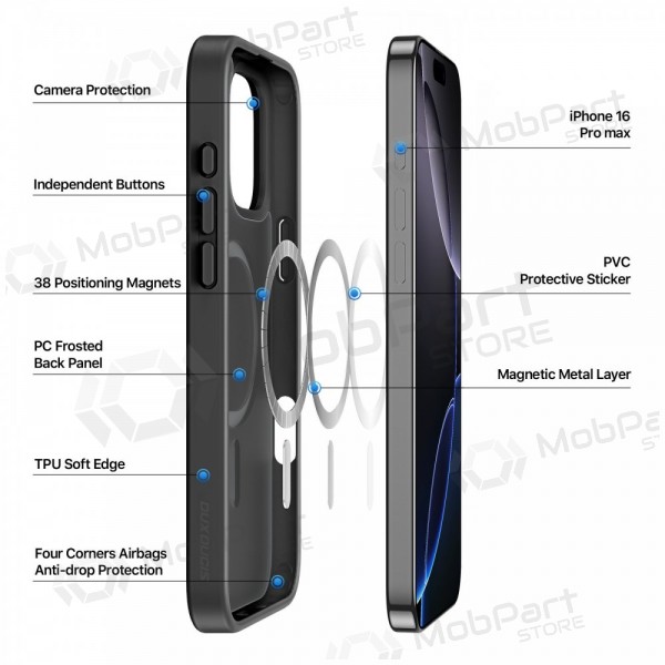 Θήκη Apple iPhone 16 Pro Max -Dux Ducis Yind- (μαύρο)