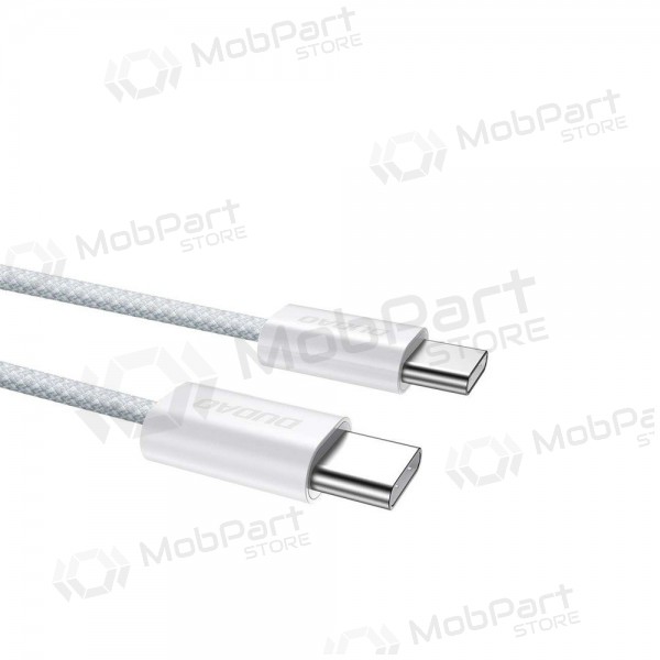 Καλώδιο USB-C Dudao L6C USB-C σε USB-C 2 m 60 W λευκό