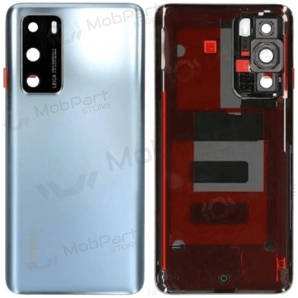 Πίσω κάλυμμα Huawei P40 - (ασημί) (γνήσιο)