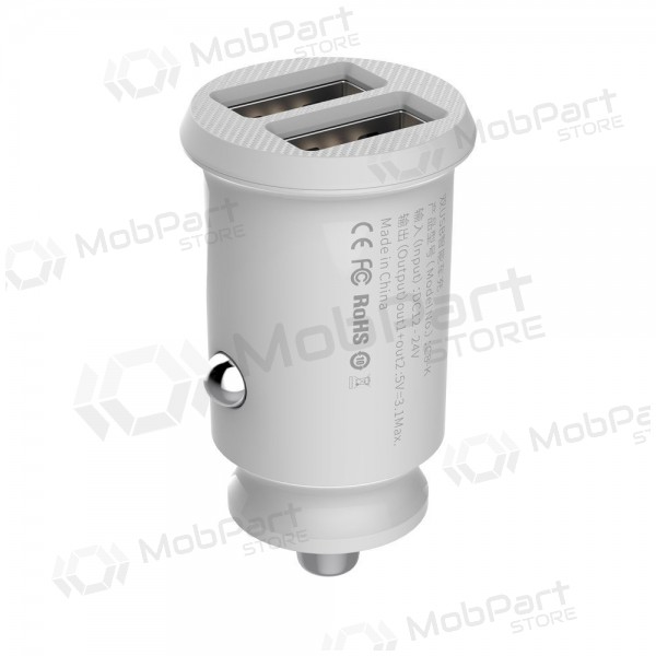Φορτιστής automobilinis Baseus Grain (3.1A) x 2 USB CCALL-ML02 (άσπρο)