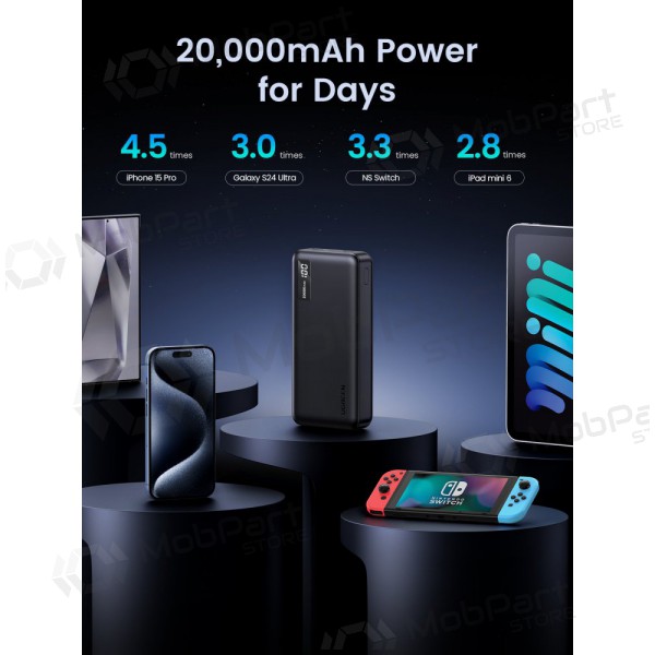 Εξωτερική μπαταρία Power Bank Ugreen PB313 20W 20000mAh (25683) μαύρος