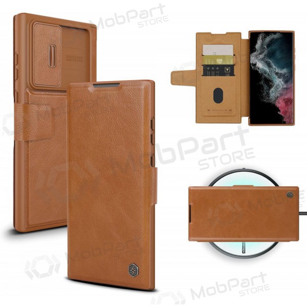Θήκη Samsung Galaxy S23 FE - Nillkin Leather (καφέ)