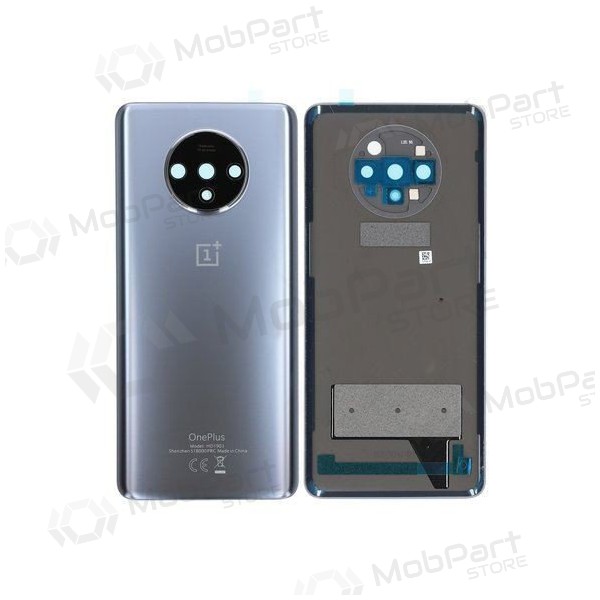 OnePlus 7T πίσω κάλυμμα μπαταρίας ασήμι (Frosted Silver) (μεταχειρισμένος grade C, γνησια)