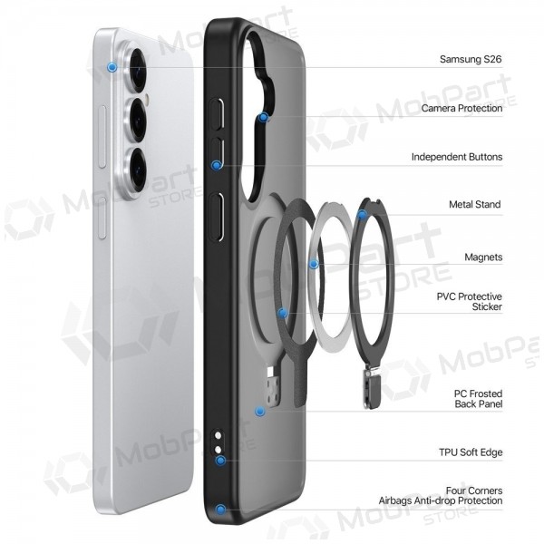 Θήκη Samsung Galaxy S26 - Dux Ducis Yind Magnetic Stand (μαύρη)