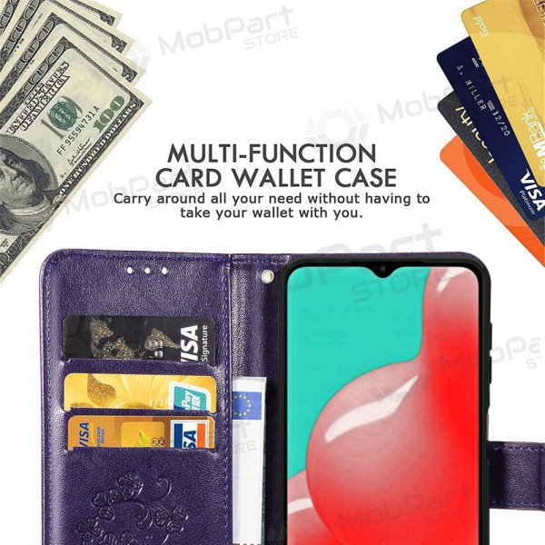 Θήκη Samsung A226 Galaxy A22 5G - Flower Book (μοβ)