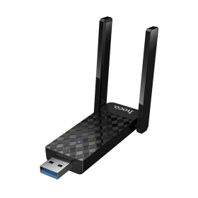 Προσαρμογέας USB Wi-Fi Hoco HI34 USB 3.0 Wi-Fi 6 μαύρος