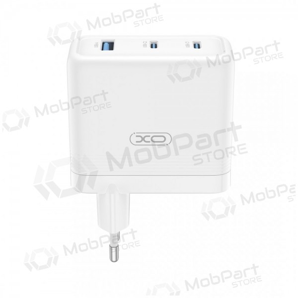 Φορτιστής τηλεφώνου XO CE35 100 W 2x USB-C + USB-A λευκός