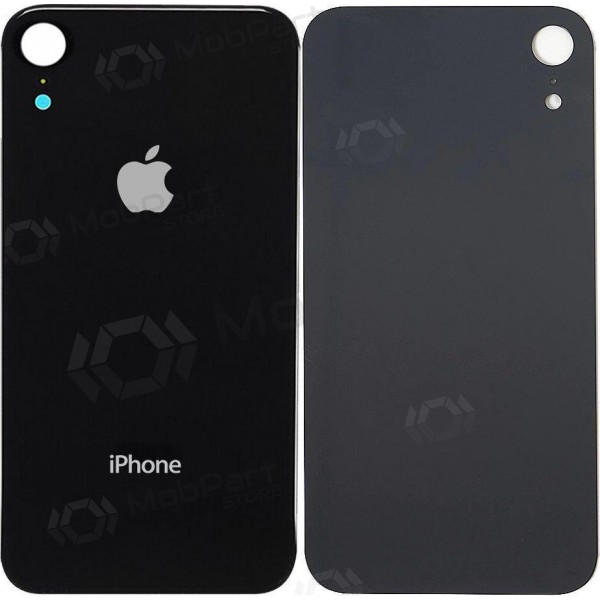 Apple iPhone XR πίσω κάλυμμα μπαταρίας (μαύρος) (bigger hole for camera)
