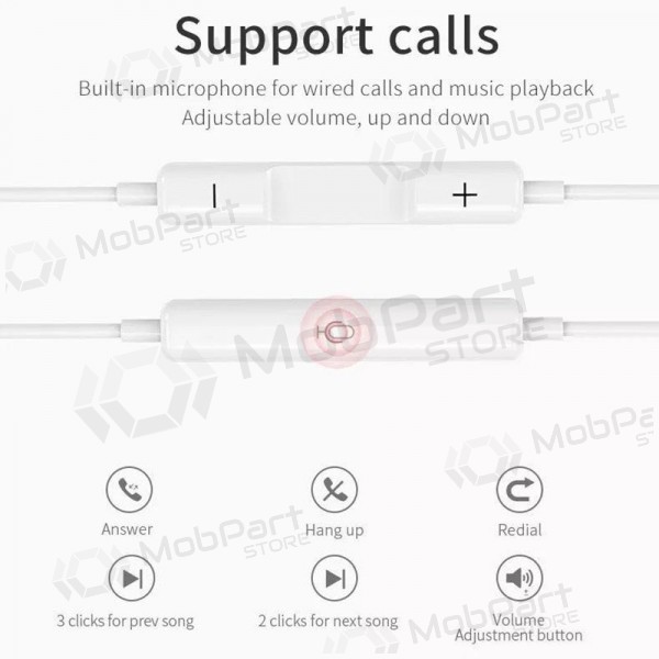 Handsfree ακουστικα HOCO L10 Type-C (άσπρο)