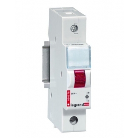 LED indikatorius ant DIN Legrand 604077 (το κόκκινο, 230V, TX3 1 mod.)