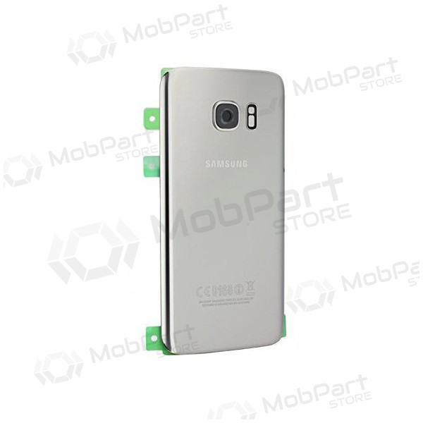 Samsung G930F Galaxy S7 πίσω κάλυμμα μπαταρίας (ασήμι) (μεταχειρισμένος grade B, γνησια)