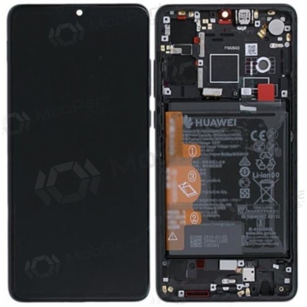 Huawei P30 (2019) οθόνη (μαύρος) (με πλαίσιο και μπαταρία) (service pack) (γνησια)