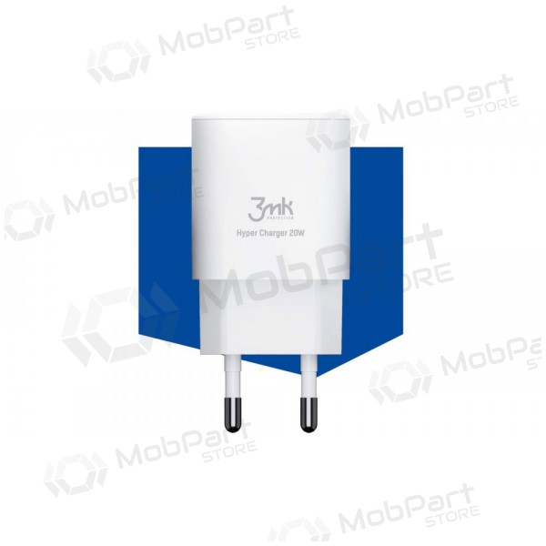 Φορτιστής 3MK HyperCharger 20W 1xUSB-C + 1xUSB-A PD/QC