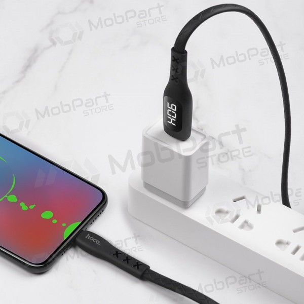 USB καλώδιο HOCO S6 lightning 1.2m μαύρος
