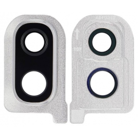 Samsung Galaxy A40 2019 τζαμάκι κάμερας (ασήμι)