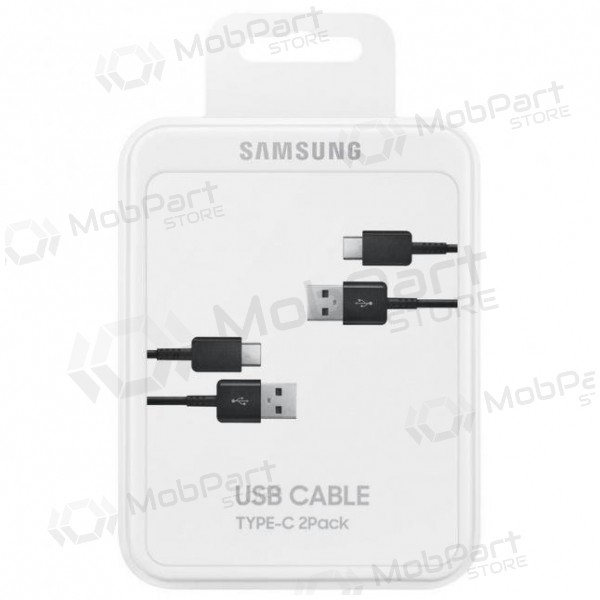 USB καλώδιο Samsung EP-DG930MBEGWW Type-C 1.5m 2τεμ. (μαύρος) (OEM)