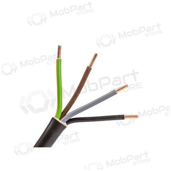 Καλώδιο ισχύος Lietkabelis CYKY 5x2.5 mm² χάλκινο PVC 450/750V κουλούρα 100 m.