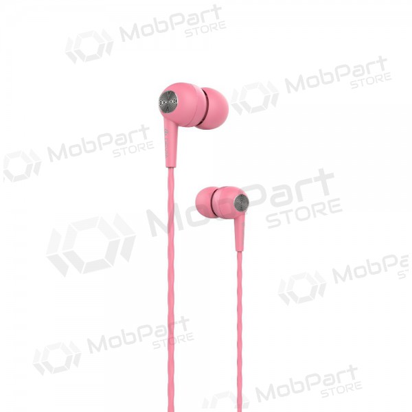 Handsfree ακουστικα Devia Kintone 3,5mm (ροζ)
